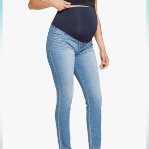 Maternity Over Belly Medium Wash Jean Jeggings